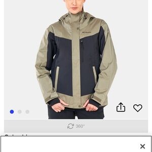 NWOT Columbia Women's Ski & Snow Jacket - Black and Green